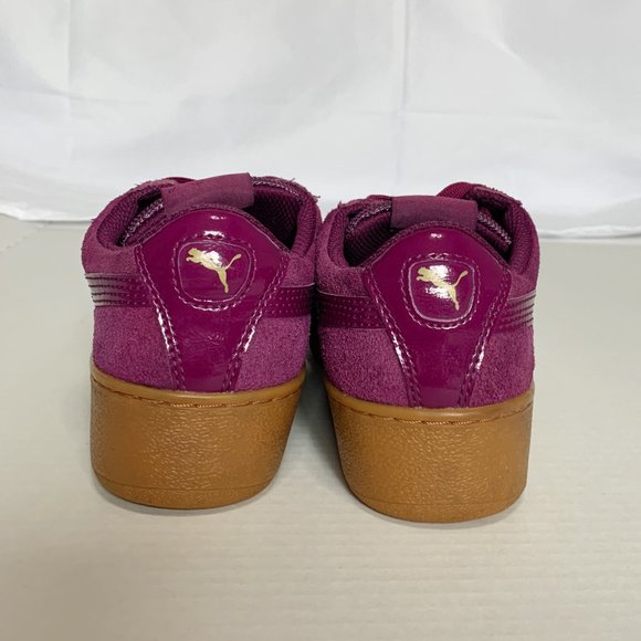 Puma Magenta Suede Sneaker Size 7.5 - Picture 3 of 7